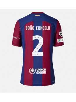 Billige Barcelona Joao Cancelo #2 Hjemmedrakt 2023-24 Kortermet
